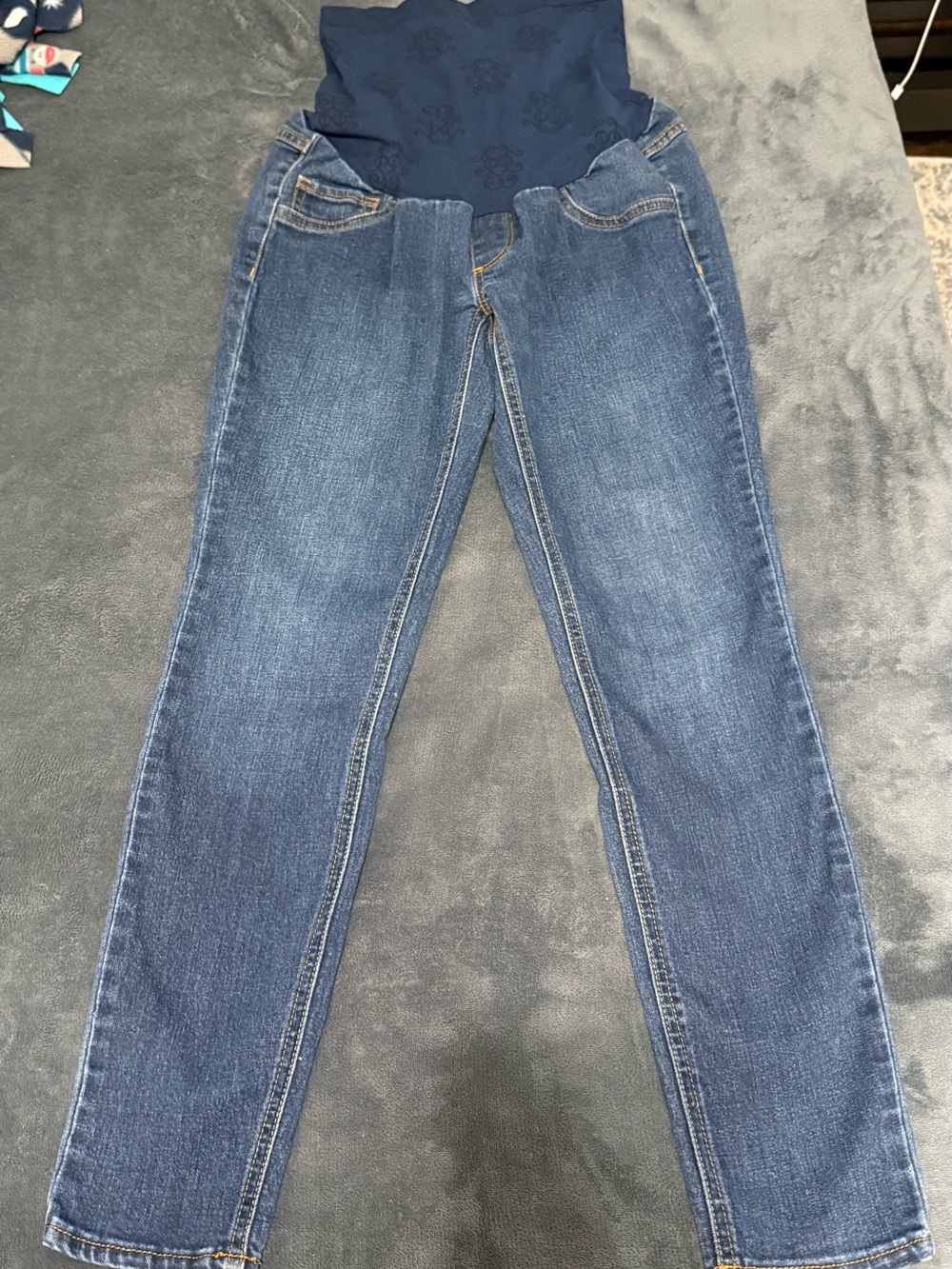 Jessica Simpson Dark Blue Skinny Maternity Jeans